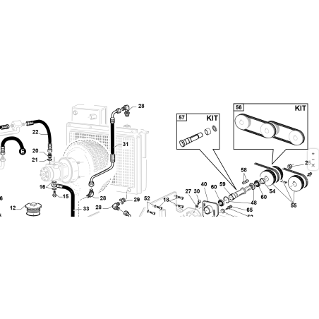TUYAU DE SORTIE D'ÉCHANGEUR KUBOTA GIANNI FERRARI D'ORIGINE 92006180015