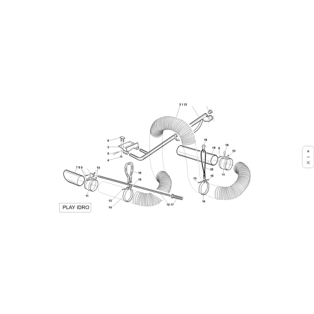 TUYAU PU D.165 L-5 MT ORIGINAL KUBOTA GIANNI FERRARI 00111970156 | NewgardenParts.com
