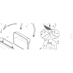 TUBO RETE CESTO L-25 ORIGINALE KUBOTA GIANNI FERRARI 94010000104