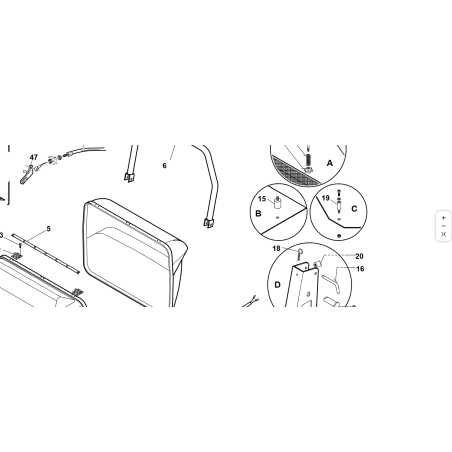 TUBO RETE CESTO L-25 ORIGINALE KUBOTA GIANNI FERRARI 94010000104