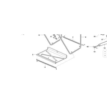 TUBO TRASVERSALE CESTO VRN ORIGINALE KUBOTA GIANNI FERRARI 89001150001