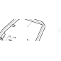 TUBOLARE SUPERIORE ROPS VRN ORIGINALE KUBOTA GIANNI FERRARI 95227120000