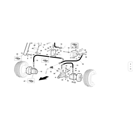 VALVOLA BLOCCAGGIO DIFFERENZIALE Ø1,25mm ORIGINALE KUBOTA GIANNI FERRARI 91001000004 | NewgardenParts.com