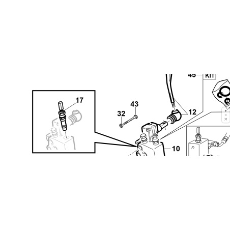 ORIGINAL KUBOTA GIANNI FERRARI 95599000235 MAX VALVE 250bar PTO