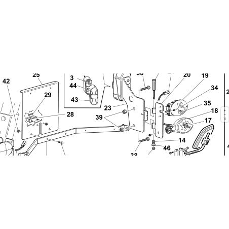 ORIGINAL KUBOTA GIANNI FERRARI 95599000077 CRISTAL DE LUZ TRASERA, INTERMITENTE + STOP