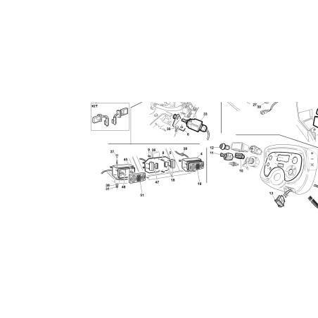 ORIGINAL KUBOTA GIANNI FERRARI MULTIFUNKTIONS-RÜCKLICHTGLAS 00777802101