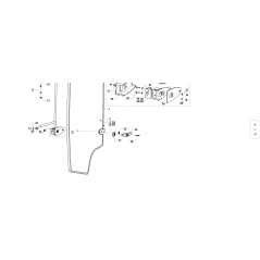 Vitre de porte gauche complète avec joint d'origine KUBOTA GIANNI FERRARI 95187100006 | NewgardenParts.com