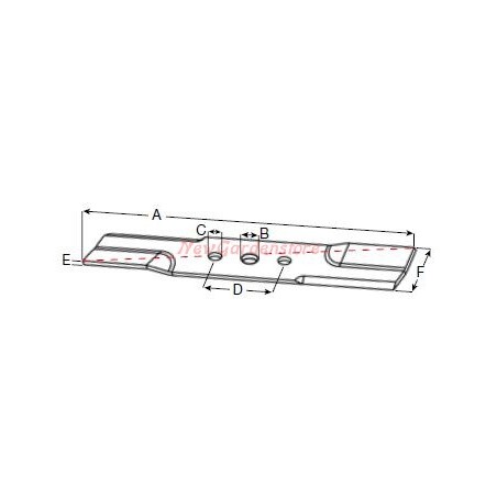 AL-KO Messer für CL 420B Rasentraktor Rasenmäher R301625