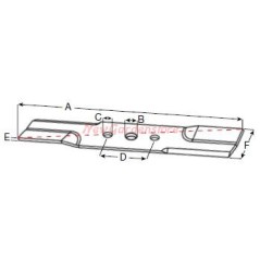 AYP Klinge für Rasentraktor Rasenmäher Mäher 38" flach 38" R302491 532121263