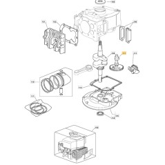 Albero a camme ORIGINALE STIGA per motore M150 V35 118550356/0 | NewgardenParts.com