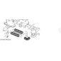SCREW TTQST UNI 5731 M8 X 16-4.6 ORIGINAL KUBOTA GIANNI FERRARI 00111340003