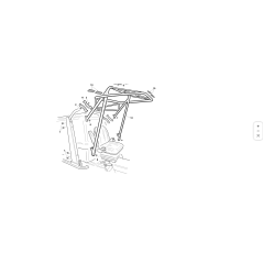 CADRE ROPS COMPLET PEINT ORIGINAL KUBOTA GIANNI FERRARI 95164100000 | NewgardenParts.com