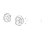 Roue Bridgeston TM SX 17-800X8 d'origine KUBOTA GIANNI FERRARI 95549000000