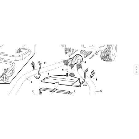 CONVOGLIATORE RACCOLTA POSTERIORE ORIGINALE KUBOTA GIANNI FERRARI 95127100000 | NewgardenParts.com