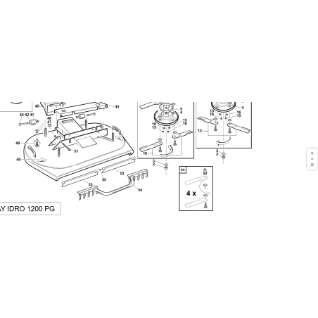 PROTEZIONE ANTERIORE PIATTO COMPL. ORIGINALE KUBOTA GIANNI FERRARI 95139110000 | NewgardenParts.com