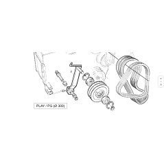 BELT TENSIONER TURBINE ENGINE D-300 COMP ORIGINAL KUBOTA GIANNI FERRARI PZ95049391400 | NewgardenParts.com