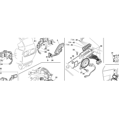 WIRED CABLE FOR LEFT FRONT HEADLIGHT ORIGINAL KUBOTA GIANNI FERRARI 95162201101 | NewgardenParts.com