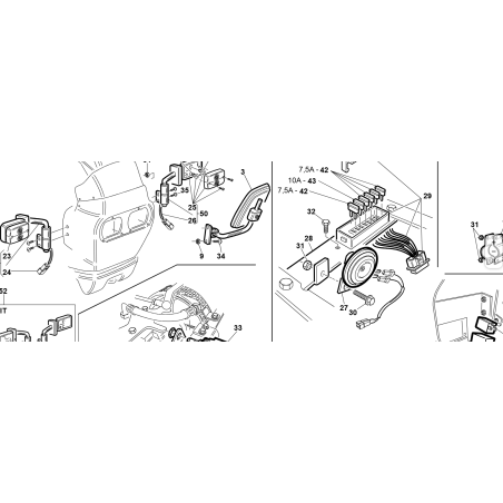 CÂBLE FILAIRE POUR PHARE AVANT GAUCHE ORIGINAL KUBOTA GIANNI FERRARI 95162201101 | NewgardenParts.com