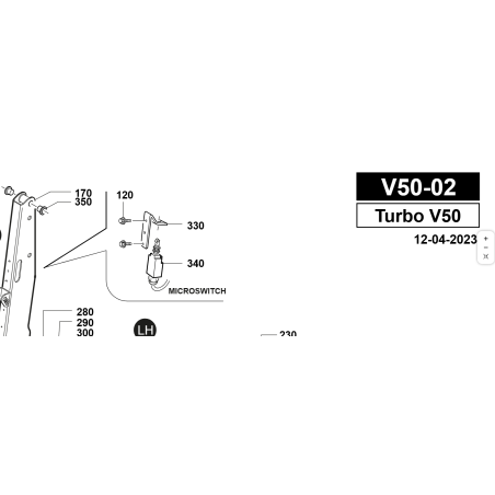 SUPPORTO MICRO ELEVATORE ZNT ORIGINALE KUBOTA GIANNI FERRARI 95604140000 | NewgardenParts.com
