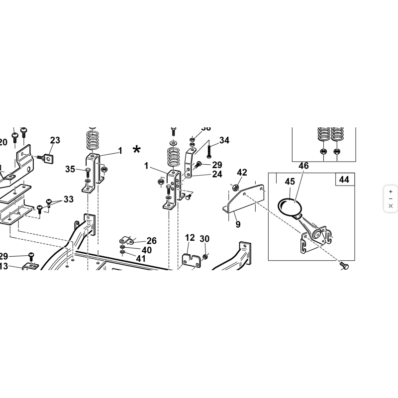 TOPE DE SOPORTE DE ASIENTO  KUBOTA GIANNI FERRARI ORIGINAL 94500490000