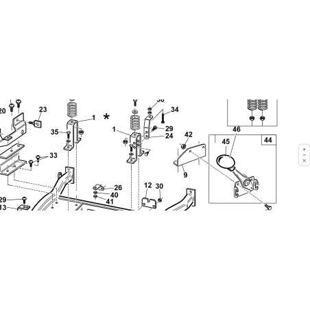 TOPE DE SOPORTE DE ASIENTO KUBOTA GIANNI FERRARI ORIGINAL 94500490000 | NewgardenParts.com