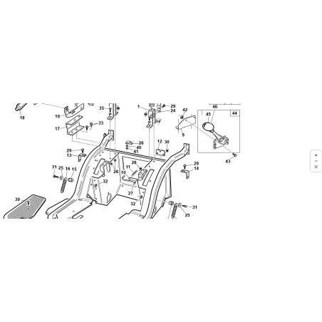 ORIGINAL KUBOTA GIANNI FERRARI BRAKE CABLE FIXING PLATE 94500310001 | NewgardenParts.com