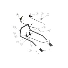 Red Electric Kill Lever + SPM Cable Kawasaki ORIGINAL GRIN PRT-1302 | NewgardenParts.com