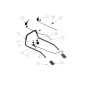 Red Electric Kill Lever + SPM Cable Kawasaki ORIGINAL GRIN PRT-1302