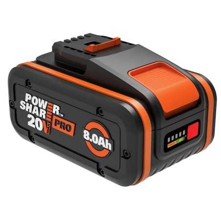 WA3648 - Worx 20 V 8 Ah lithium battery | NewgardenParts.com
