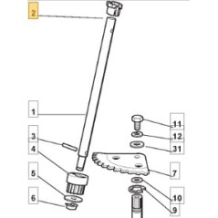 Boccola sterzo trattorino tagliaerba modelli 1228H 1228M 325038004/0 STIGA | NewgardenParts.com