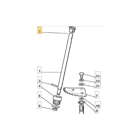 Boccola sterzo trattorino tagliaerba modelli 1228H 1228M 325038004/0 STIGA | NewgardenParts.com