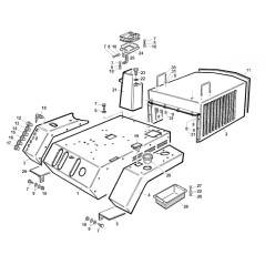 Bordino coprilamiera TURBOGRASS ORIGINALE GIANNI FERRARI 00.11.01.1000 | NewgardenParts.com