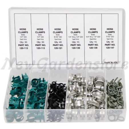 UNIVERSAL fuel hose clamp assortment box 160 pieces | NewgardenParts.com