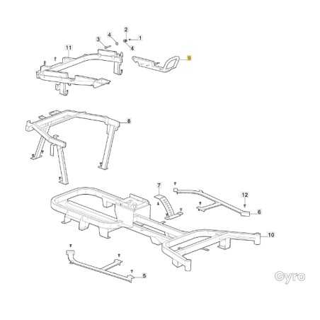 Left armrest tractor models GYRO500e ORIGINAL STIGA 387785291/0 | NewgardenParts.com