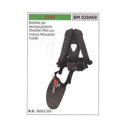 Bretella per decespugliatore V540(W) KAAZ | NewgardenParts.com