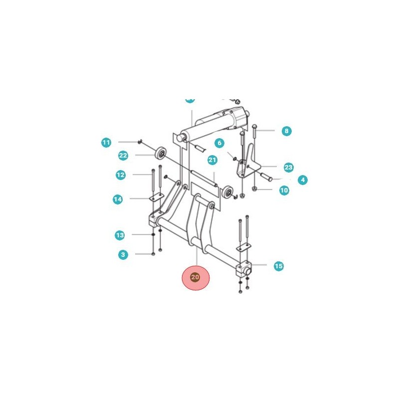 BASKET OPENING SHAFT 501066101 ORIGINAL HUSQVARNA