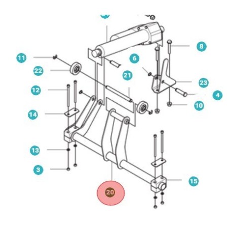 ALBERO APERTURA CESTO 501066101 ORIGINALE HUSQVARNA | NewgardenParts.com