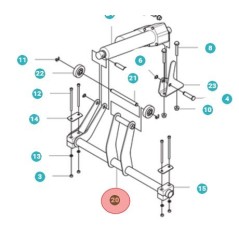 ALBERO APERTURA CESTO 501066101 ORIGINALE HUSQVARNA | NewgardenParts.com