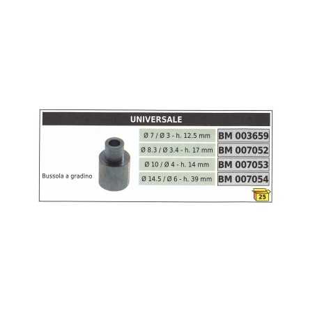 Step sleeve UNIVERSAL Ø 14,5 / 6 mm height 39 mm code 007054 | NewgardenParts.com