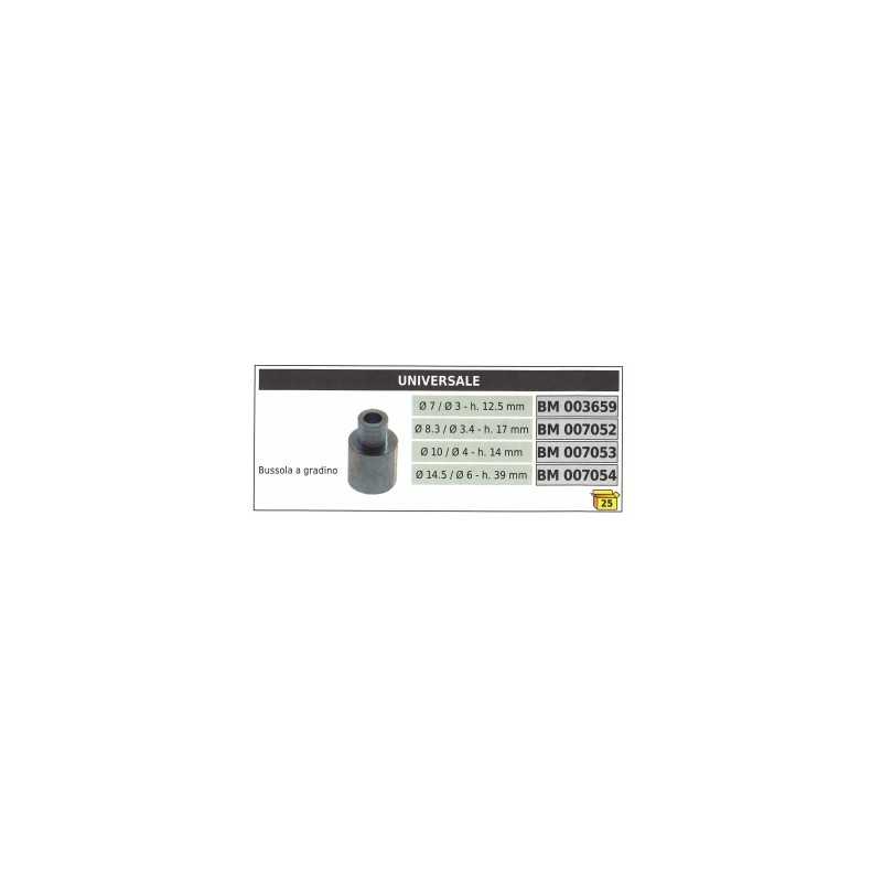 Step sleeve UNIVERSAL Ø  8,3 / 3,4 mm height 17 mm code 007052