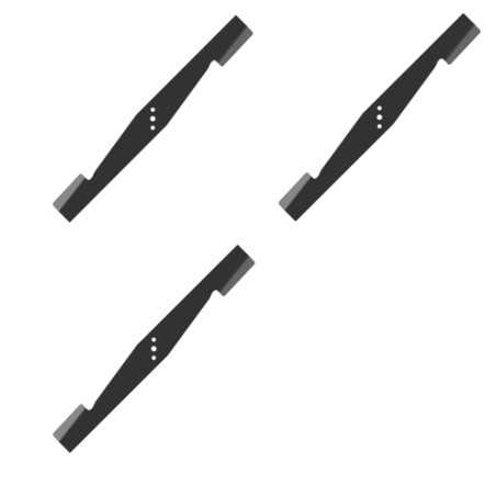 Ensemble de 3 lames à ailettes pour tondeuse robot MOWRATOR, longueur 53 cm MRLHL | NewgardenParts.com