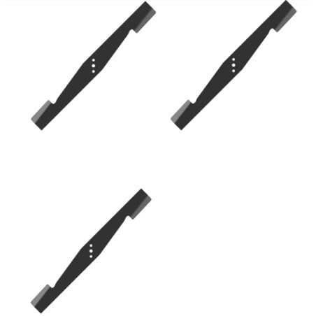 Juego de 3 cuchillas autoafilables con aletas para el robot cortacésped MOWRATOR MRLSPHL | NewgardenParts.com