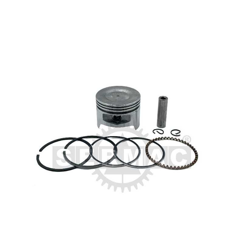PISTON COMPLETE WITH PISTON RINGS, PIN AND SEEGER 54.230.1431 Compatible with HONDA
