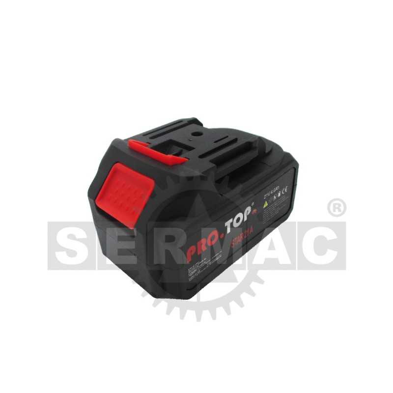 Batería de litio de 21 V y 4,0 Ah para motosierra eléctrica 54.110.0170. Compatible con PRO.TOP.