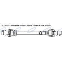 Albero cardanico AMA Cat. 4 omologato CE 4x1000mm - 01721 | NewgardenParts.com