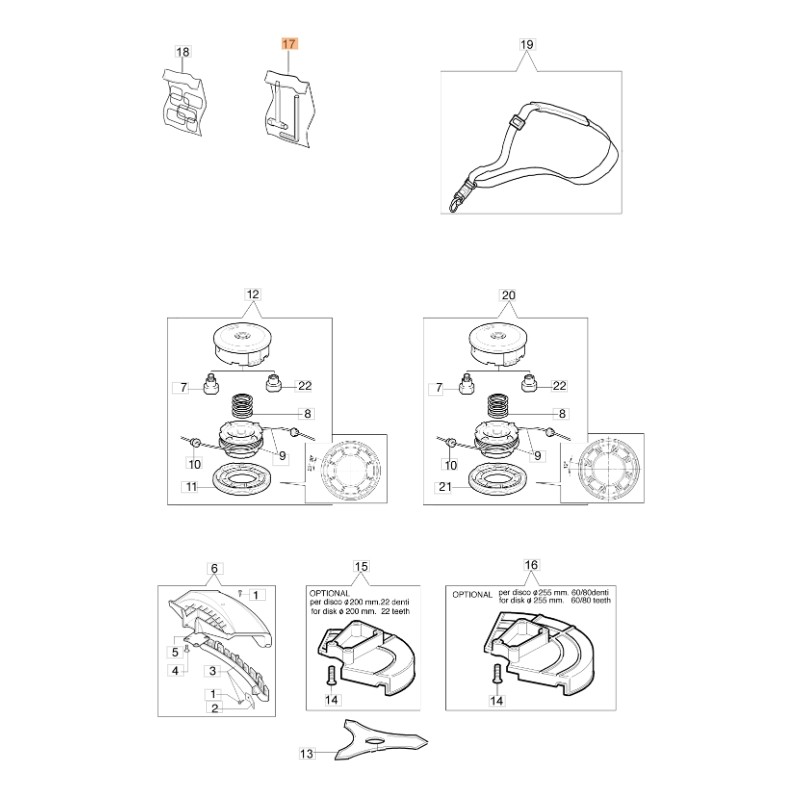 Trousse à outils ORIGINAL OLEOMAC débroussailleuse 746 S - 750 T - 753 S 4191240