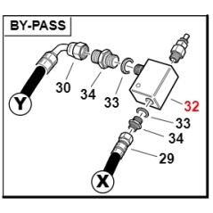 Bypass RMB20 con corpo Flucom ORIGINALE GIANNI FERRARI 00.41.00.1501 | NewgardenParts.com