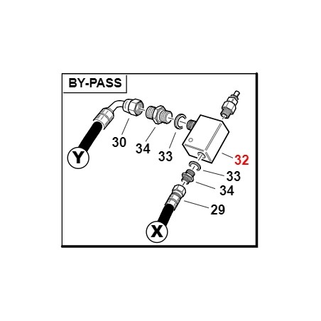 Bypass RMB20 con corpo Flucom ORIGINALE GIANNI FERRARI 00.41.00.1501 | NewgardenParts.com