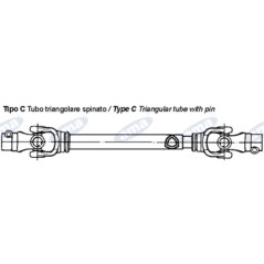 Albero cardanico AMA Cat. 6 omologato CE 6x800mm - 01728 | NewgardenParts.com