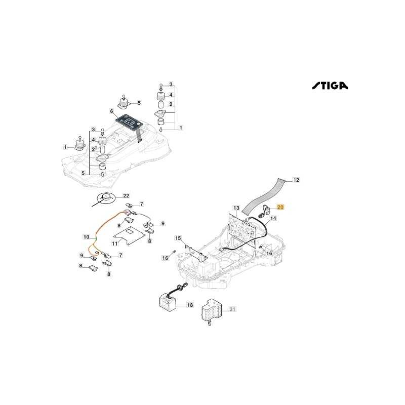 ORIGINAL STIGA a3000 - a5000 rtk robot cortacésped arnés 122063051/0